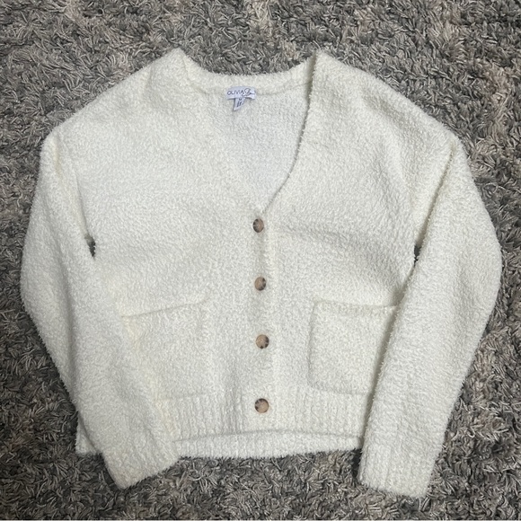 White Fur Cardigan - Picture 2 of 7